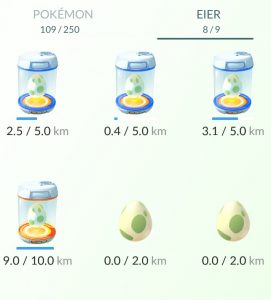 Pokémon ausbrüten, Eier, Brutmaschine